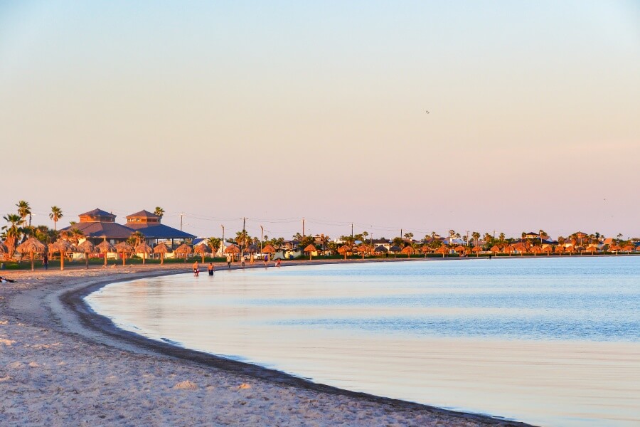 A beach in Rockport, Texas