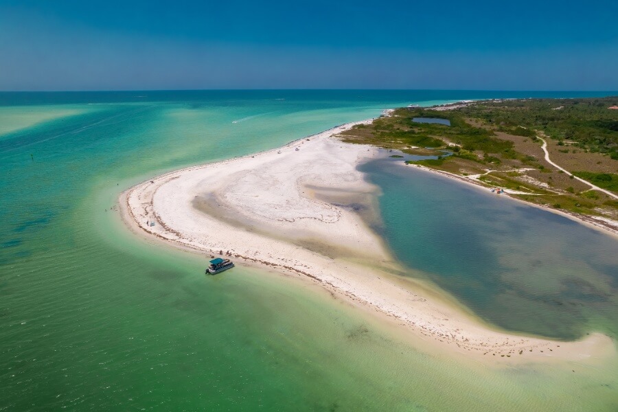 Secluded area of Caladesi Island