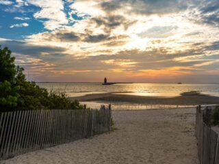 Cape Henlopen beach in Delaware