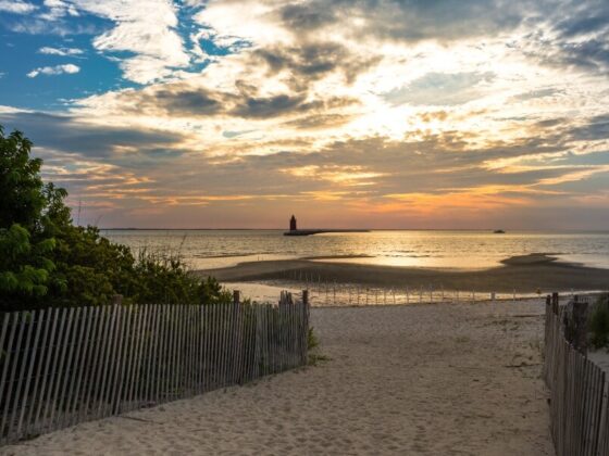 Cape Henlopen beach in Delaware