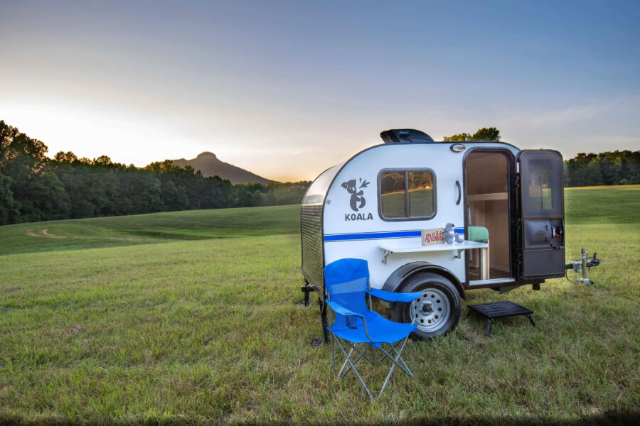 One of the cheapest teardrop trailers named the Koala By Rustic Trail