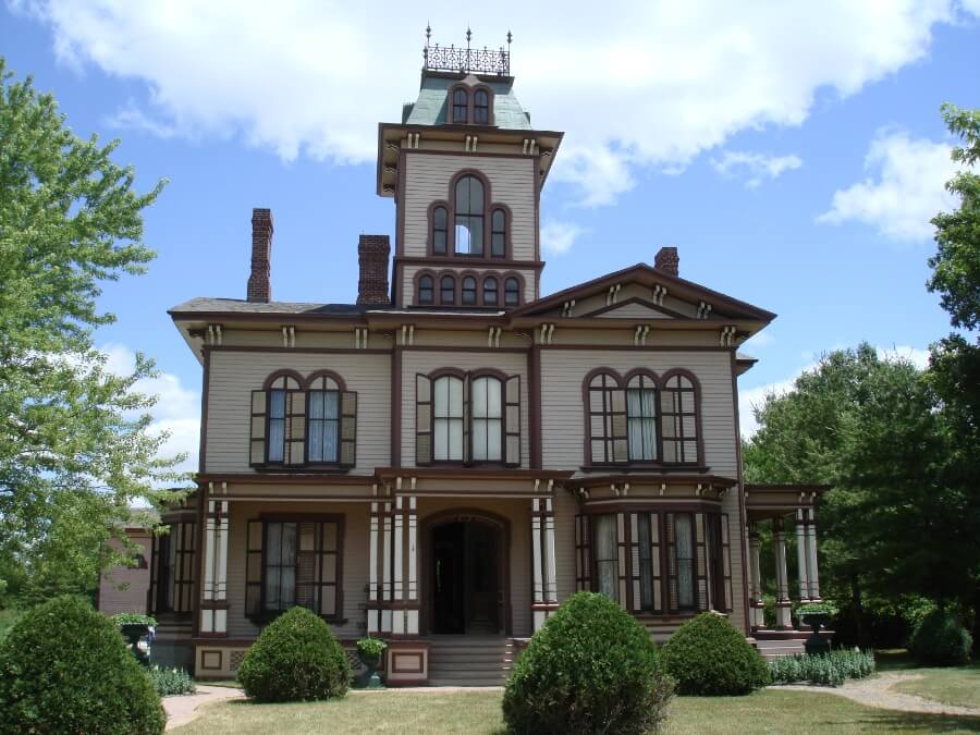 Historic house in the Genesee Country Village and Museum