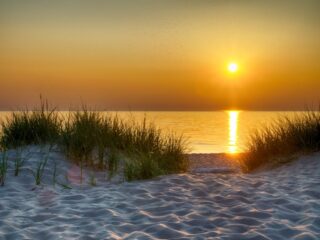 A place to go camping on the beach in Michigan