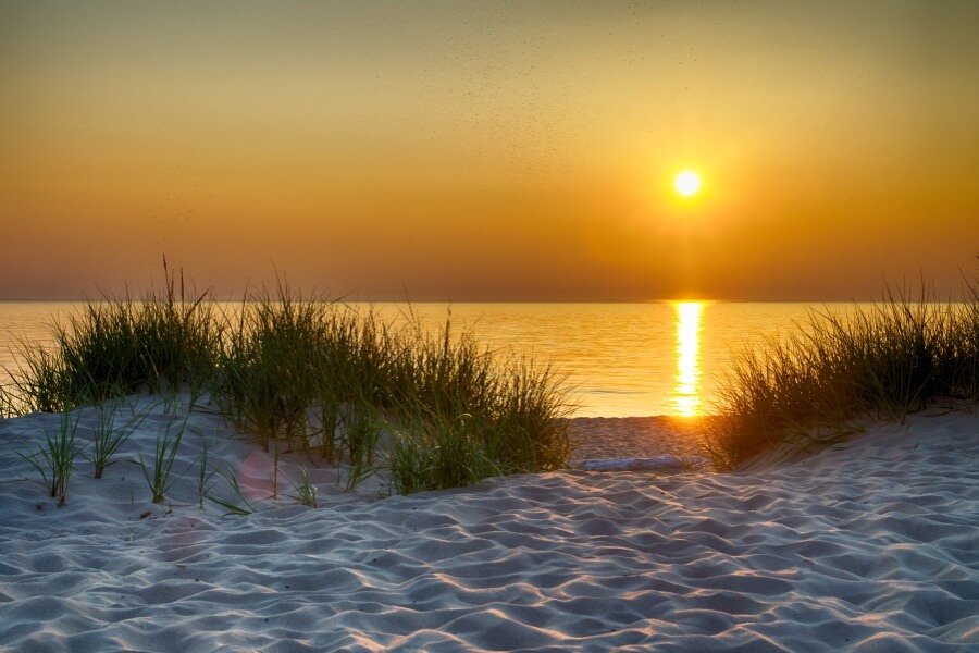 A place to go camping on the beach in Michigan