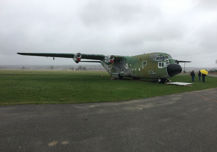 The grounds of the National Warplane Museum in Upstate New York