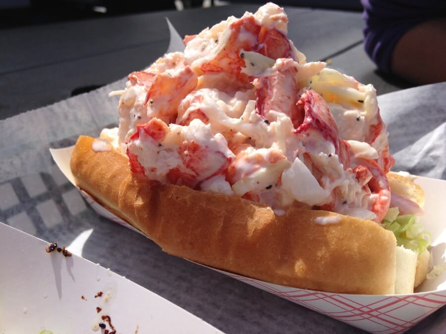 A lobster roll in Portland, Maine