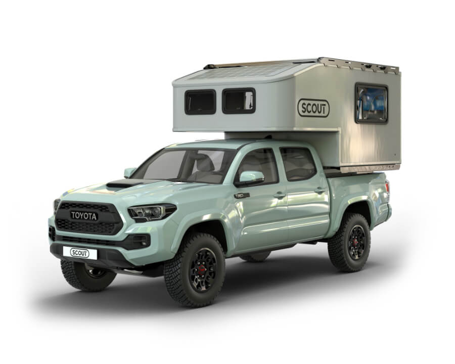 A popular Toyota Tacoma camper called the Scout Yoho