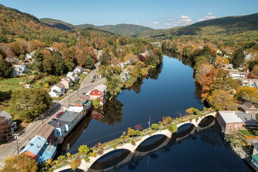 Shelburne Falls in Mass