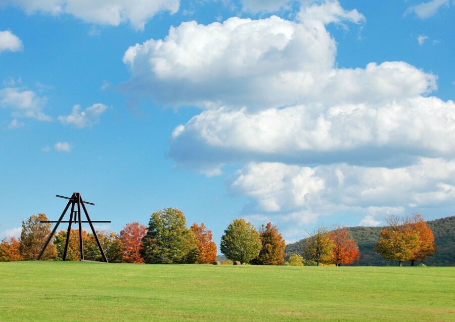 Storm King Art Center with colorful leaves