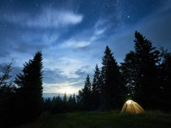 A campground in Northern Michigan