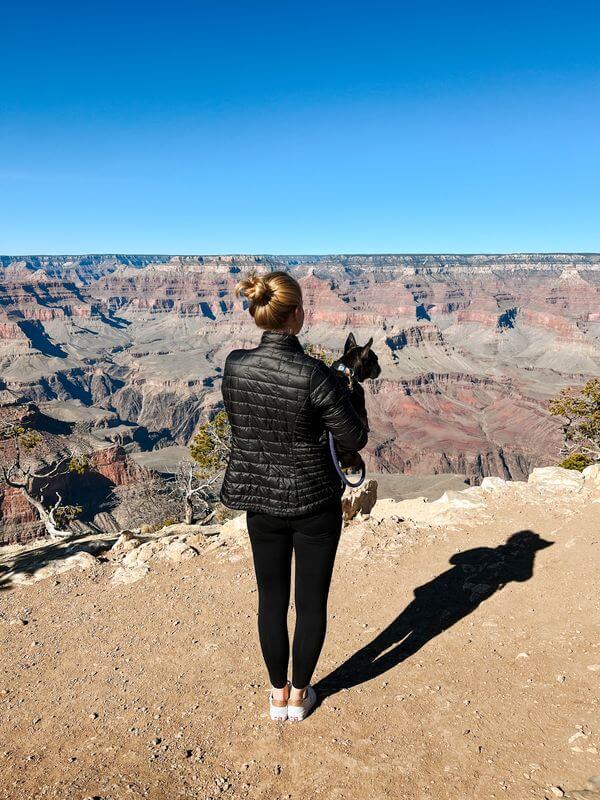 Hiking at the Grand Canyon after driving from Phoenix