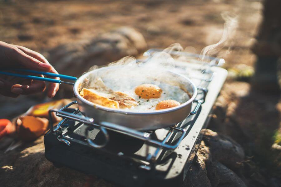 Stove for a campsite