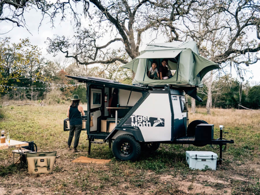 The Taxa TigerMoth camper under 2,000 lbs