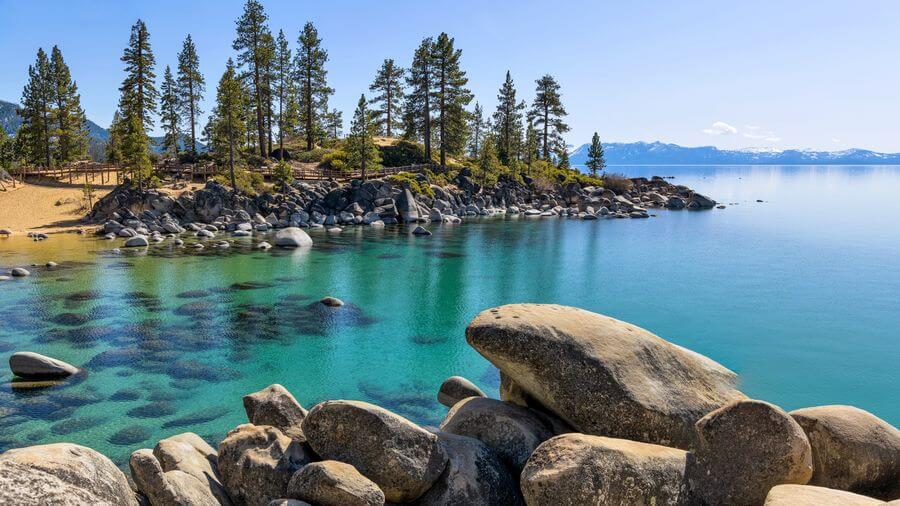Clear water at Lake Tahoe