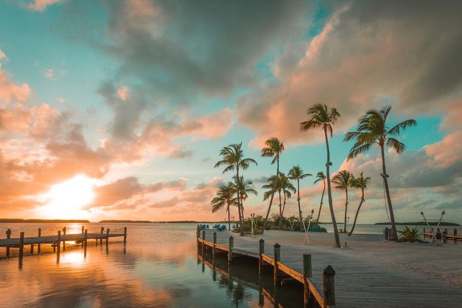 A sunset in Key West