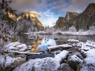 Yosemite which is one of the best winter vacation spots in the USA