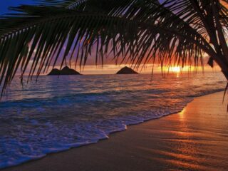A view from one of the best places to watch sunsets on Oahu