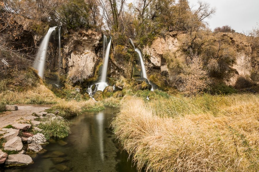 Rifle Falls State Park with a pretty view