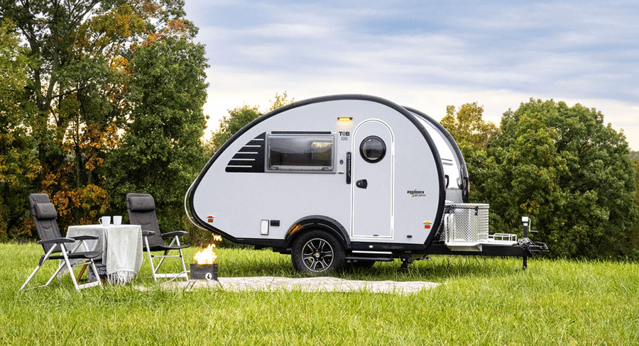 nuCamp TAB 320 camper that's less than 3,500 lbs