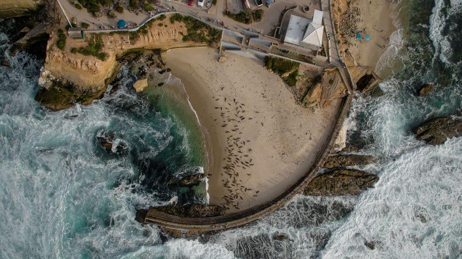 Aerial view of Children's Pool Beach