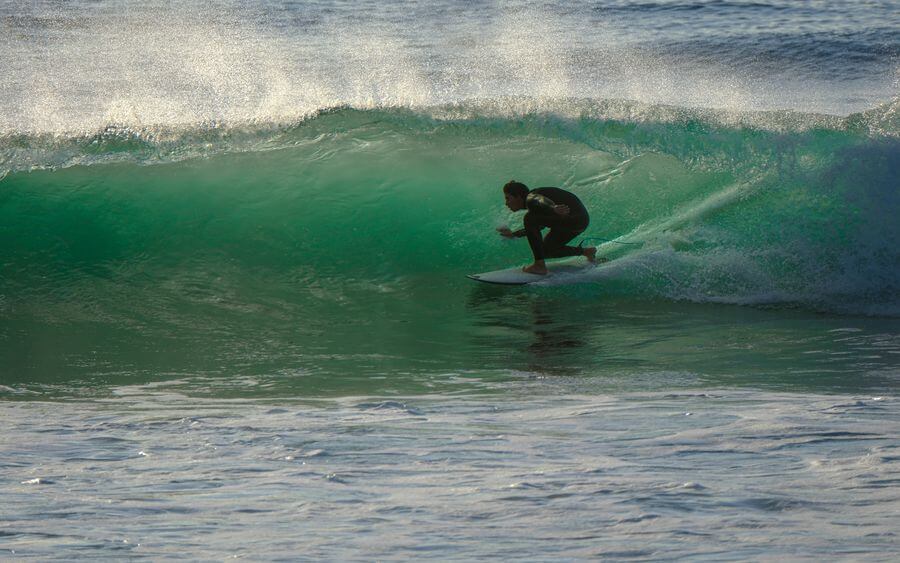 Surfer at Windansea Beach