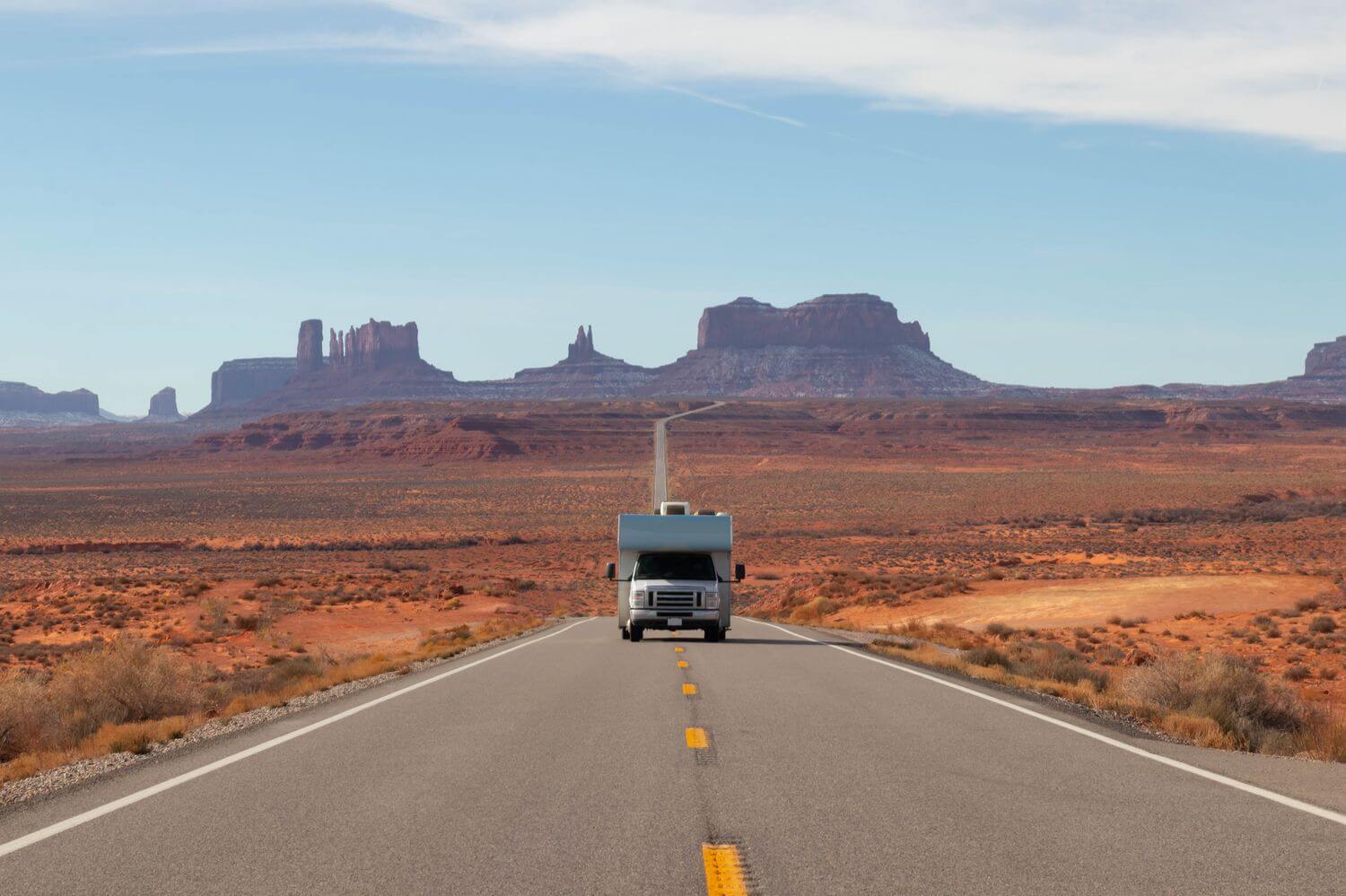 An RV that's being used for full-time RV living