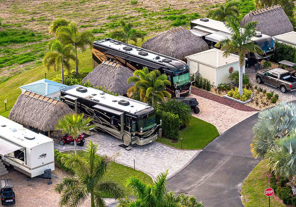 A luxury RV resort in Florida