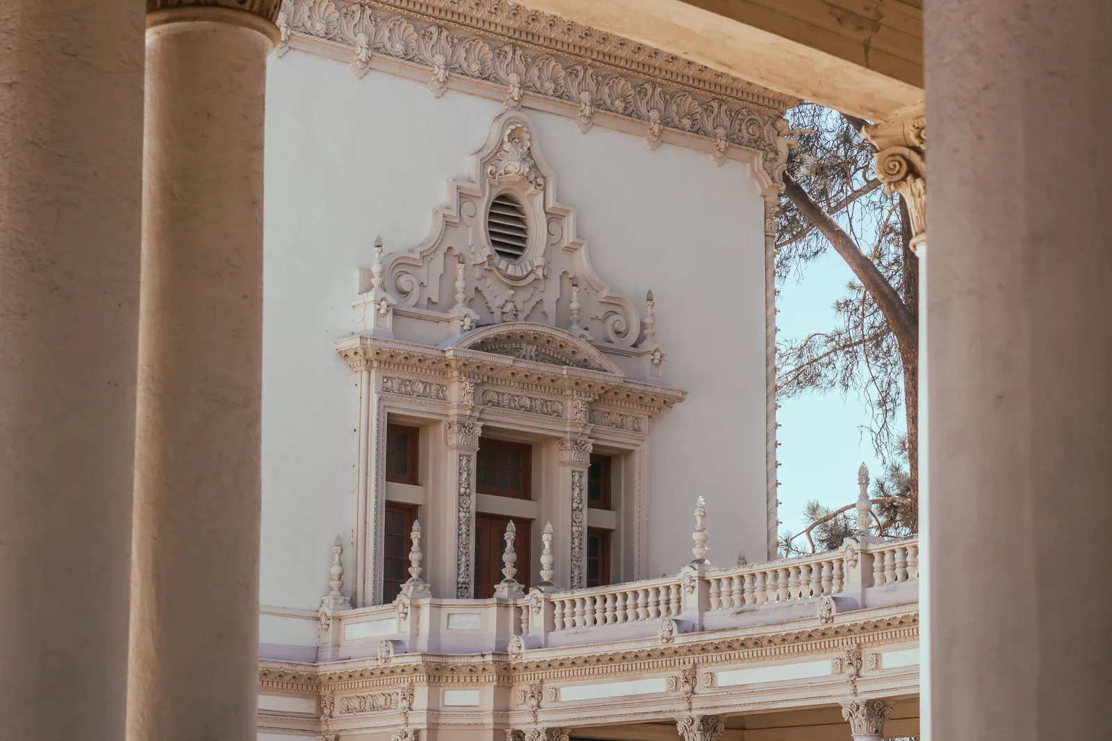 Spanish colonial architecture at Balboa Park in San Diego