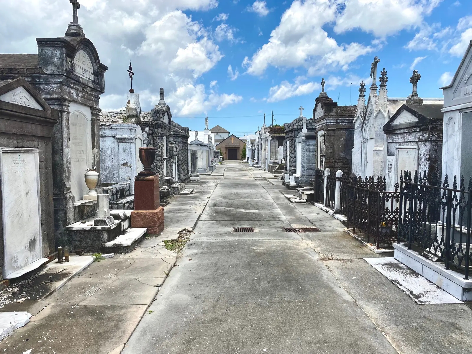 Above ground tombs in a historic New Orleans cemetery