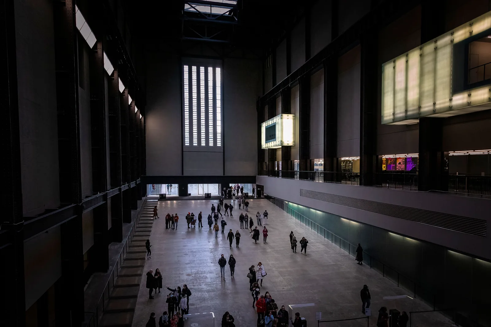 The vast Turbine Hall inside Tate Modern