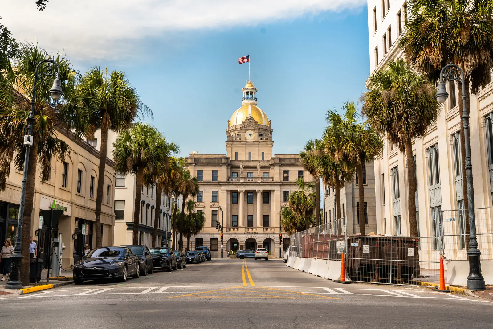 Savannah City Hall and its golden dome