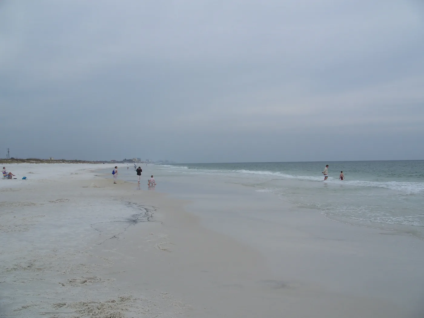 The wide white beach at Henderson Beach State Park in Destin