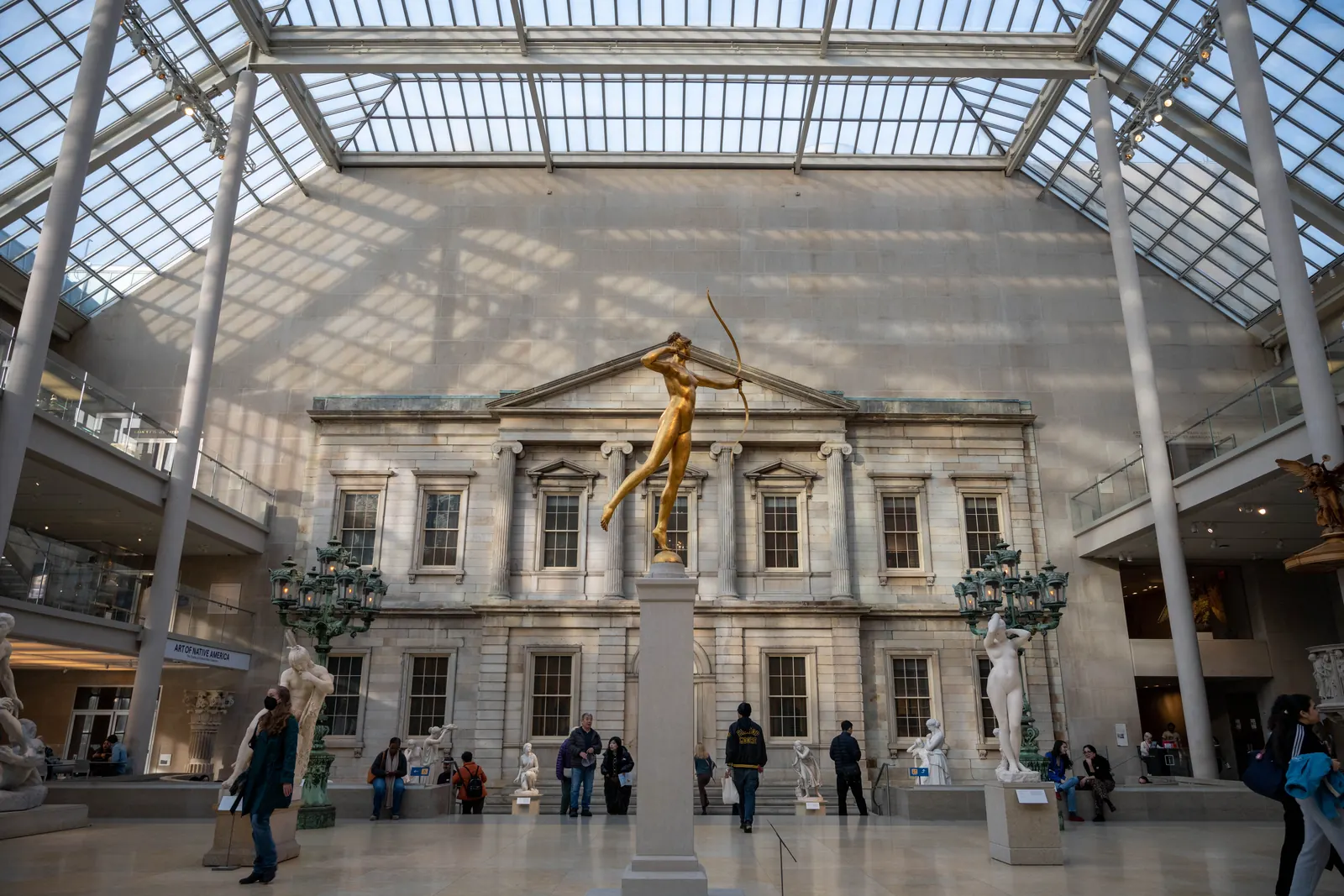 The interior of the Metropolitan Museum of Art in New York City