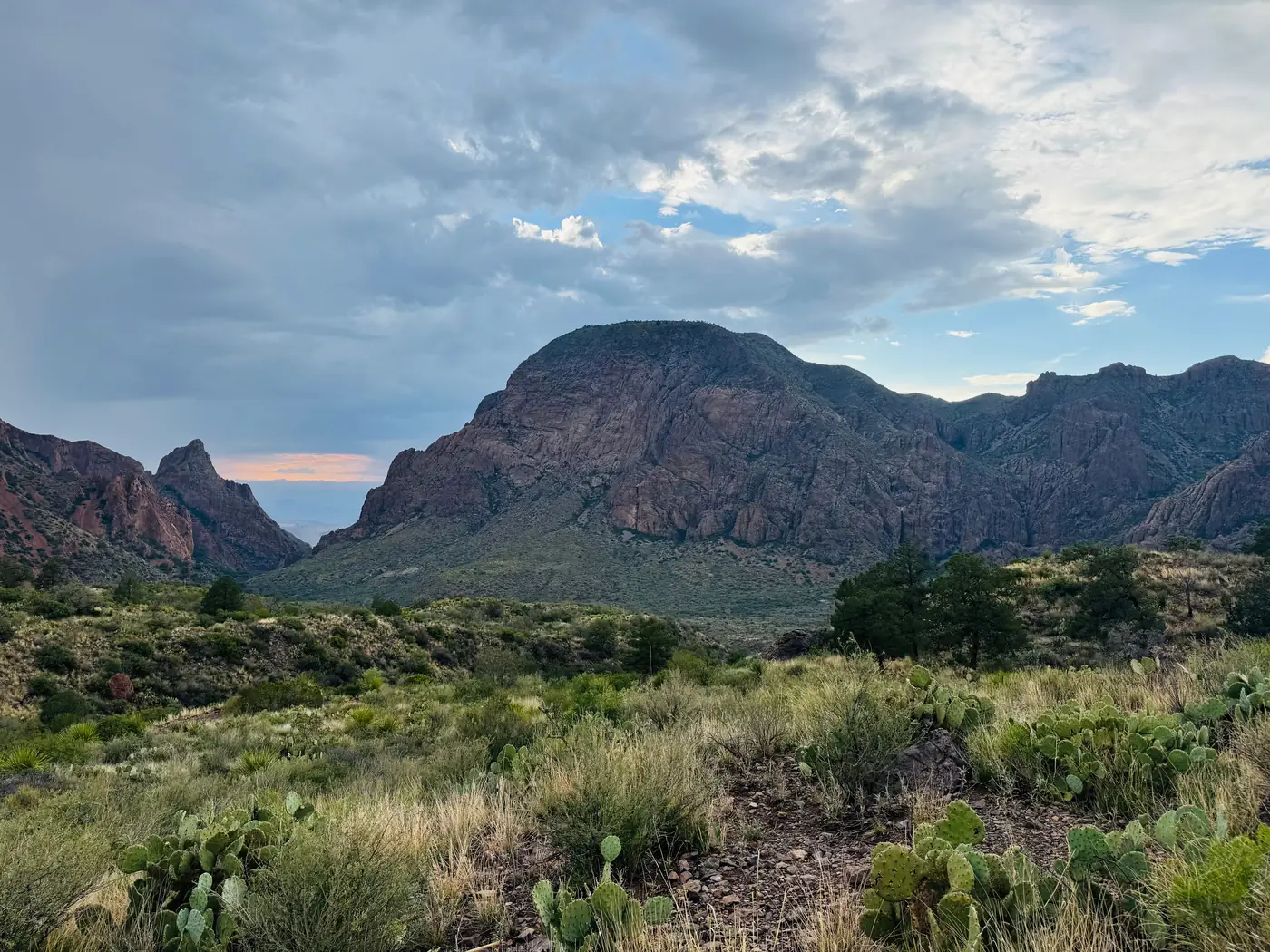Mountains at sunset in Big Bend National Park