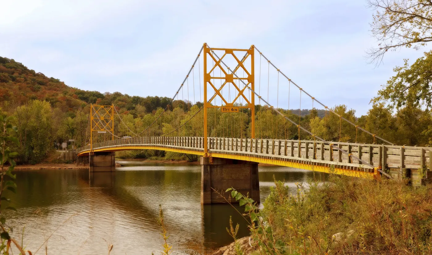 The historic Beaver Bridge near Eureka Springs, Arkansas