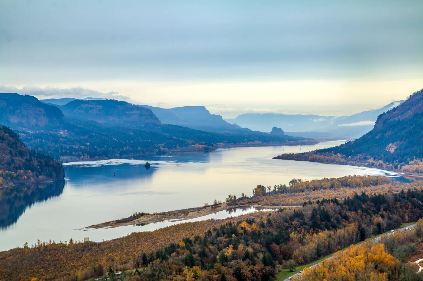 The Columbia River Gorge in Oregon