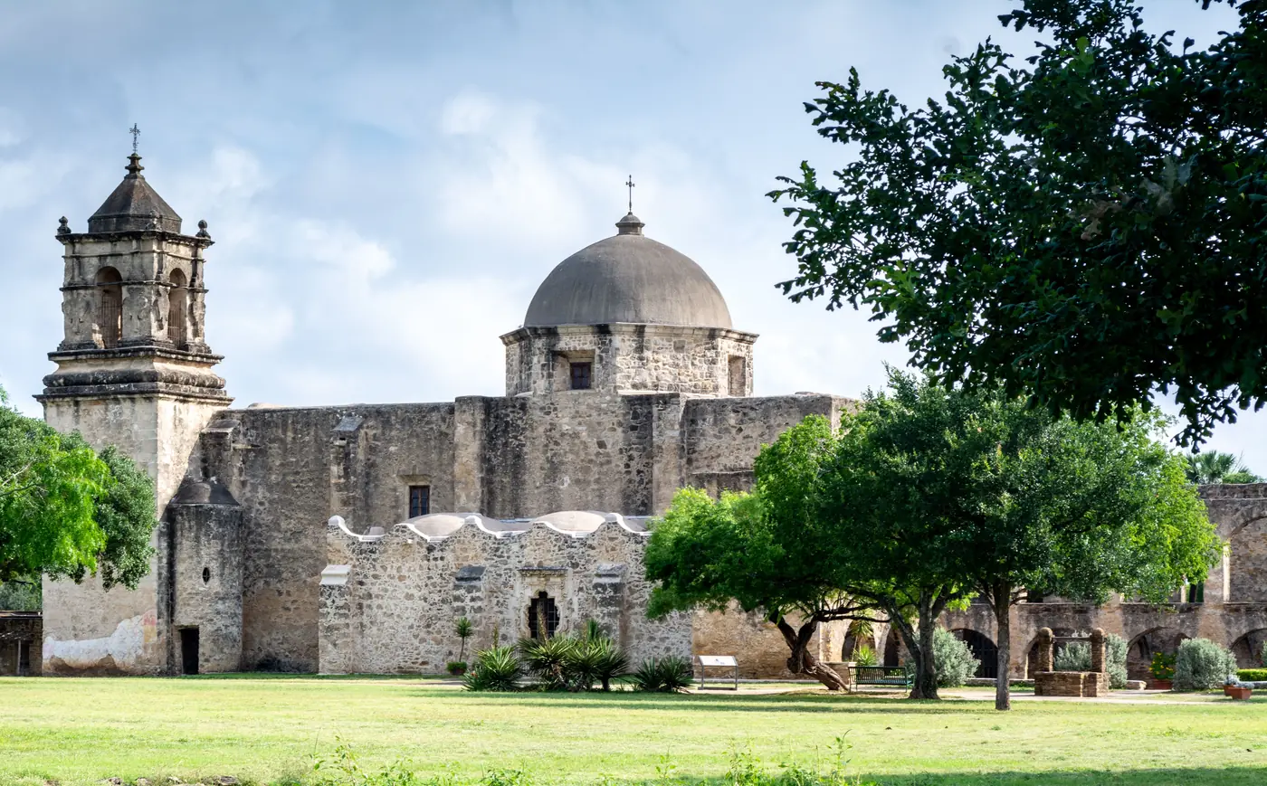 Mission San José and its stone dome in San Antonio