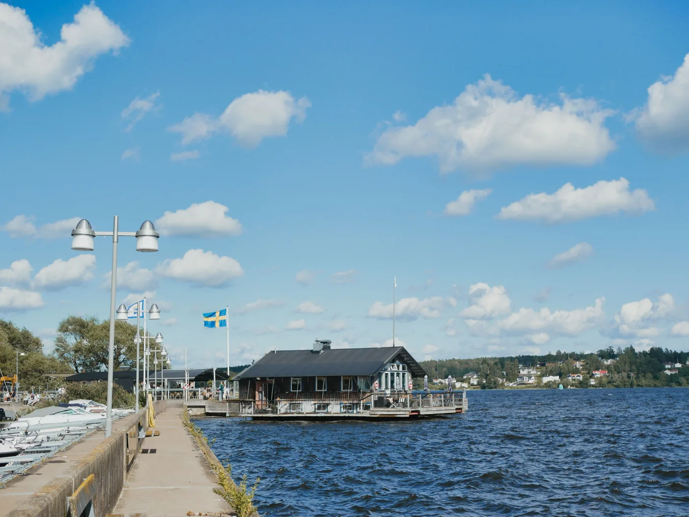 The waterfront in Sigtuna on Lake Mälaren