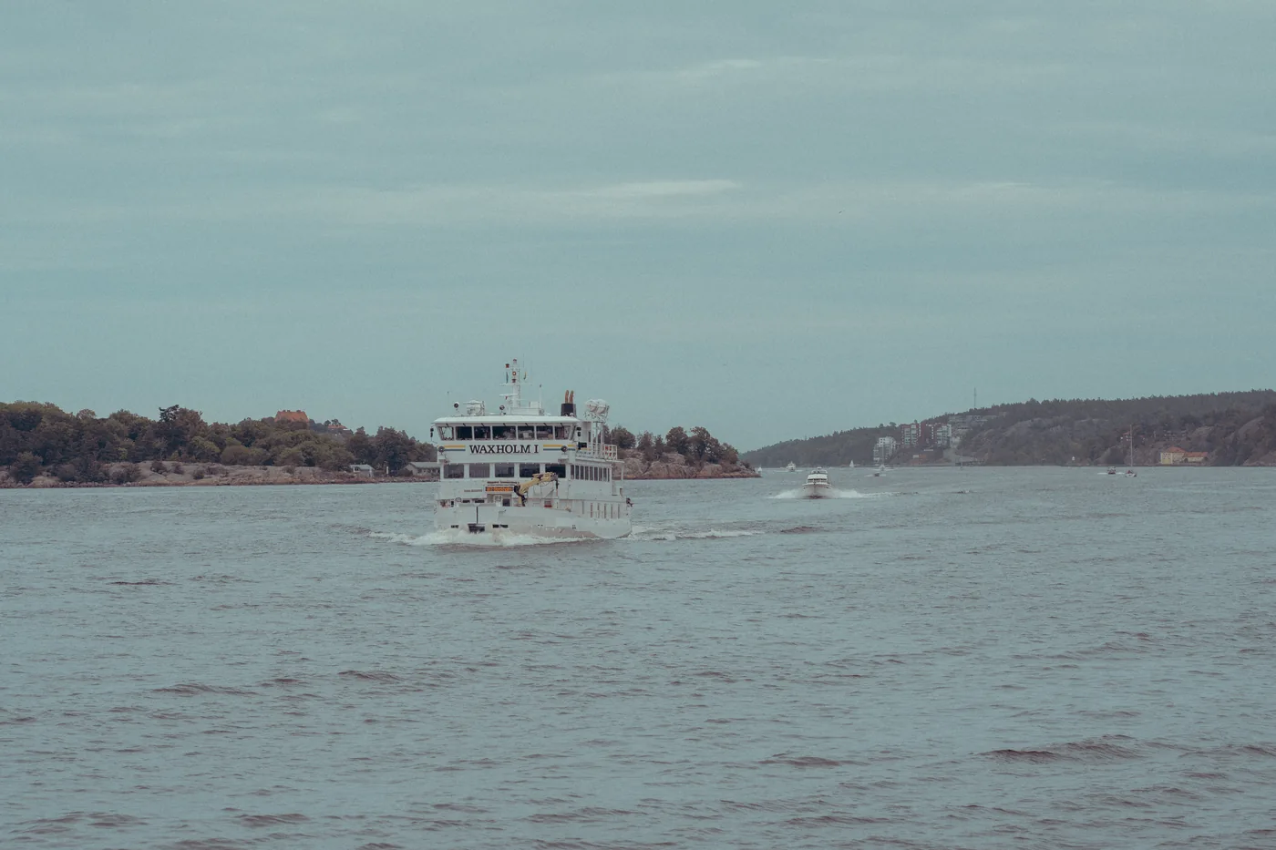 The Waxholm I ferry cruising through the Stockholm archipelago
